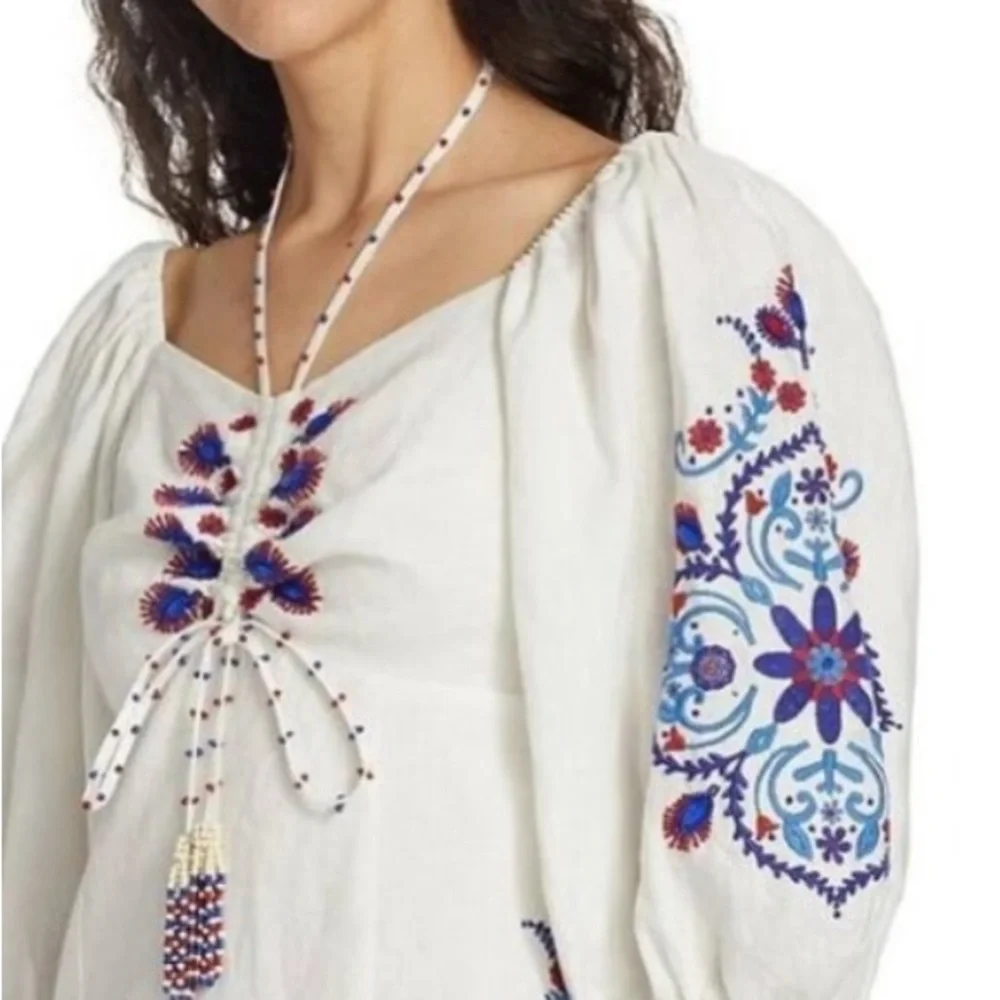 Farm Rio Embroidery Linen Mini - Picture 7 of 13